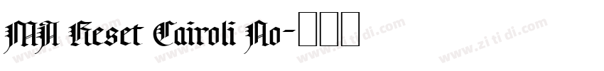 MA Reset Cairoli No字体转换